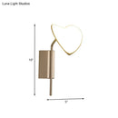 GobekUsa Gold Metal LED Wall Sconce with Leaf Design for Hallways