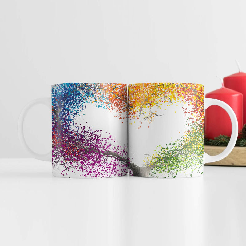 Heart of Colored leaves Mug