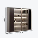 Heather · Office Shelves w/ Lighting & Wardrobe Storage by Arc Grove