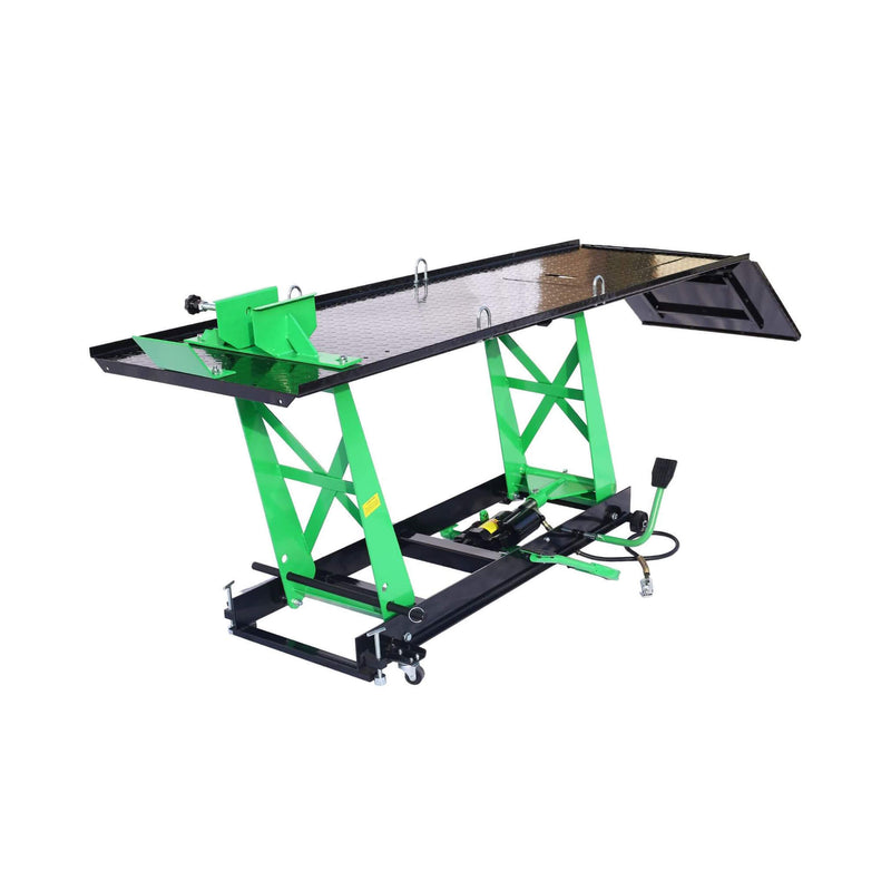 Heavy-Duty 1000LBS Air Hydraulic Motorcycle ATV Lift Jack Table (SAK78351)
