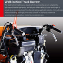 Heavy-Duty 1100LBS 10HP Gas-Powered Track Barrow With Hydraulic Assist (SAK48291)