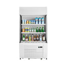 Heavy-Duty 12 Cu.Ft 2-Tier Open-Air Industrial Display Merchandiser Cooler (SAK14832)