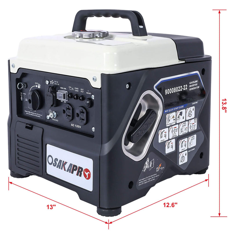 Heavy Duty 1200W Ultra-Quiet Portable Gas engine Inverter Generator (SAK54675)