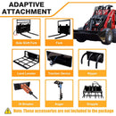 Heavy-Duty 13.5HP Mini Gas Skid Steer Loader With Wide Bucket (SAK69105) by SAKSBY WHOLESALE