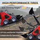 Heavy-Duty 13.5HP Mini Gas Skid Steer Loader With Wide Bucket (SAK69105) by SAKSBY WHOLESALE