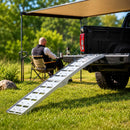 Heavy-Duty 1500LB 7.5FT Folding Aluminum Loading Ramps Set (SAK30158) by SAKSBY WHOLESALE