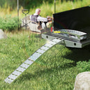 Heavy-Duty 1500LB 7.5FT Folding Aluminum Loading Ramps Set (SAK30158) by SAKSBY WHOLESALE