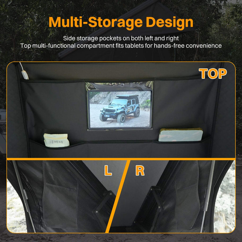Heavy Duty 2-3 Person Hardshell Rooftop Tent With Ladder (SAK93120)