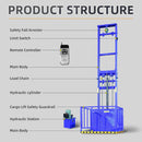 Heavy-Duty 2200 LBS Electric Hydraulic Lift Platform With Anti-Fall (SAK19456) by SAKSBY WHOLESALE