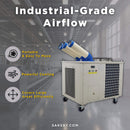 Heavy-Duty 220V Portable 29K BTU Outdoor Industrial Spot Cooler Air Conditioner (SAK18736) by SAKSBY WHOLESALE