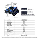Heavy-Duty 224CC Remote-Controlled Lawn Mower With 21-Inch Deck & Industrial Remote (SAK90831) by SAKSBY WHOLESALE
