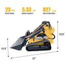 Heavy-Duty 23HP Mini Triangular Skid Steer Bucket Loader (SAK15873) by SAKSBY WHOLESALE