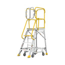 Heavy-Duty 375-Pound Aluminum Rolling Platform Ladder (SAK61724)