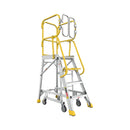 Heavy-Duty 375-Pound Aluminum Rolling Platform Ladder (SAK61724)
