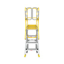 Heavy-Duty 375-Pound Aluminum Rolling Platform Ladder (SAK61724)