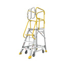 Heavy-Duty 375-Pound Aluminum Rolling Platform Ladder (SAK61724)