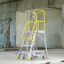 Heavy-Duty 375-Pound Aluminum Rolling Platform Ladder (SAK61724)