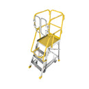 Heavy-Duty 375-Pound Aluminum Rolling Platform Ladder (SAK61724)