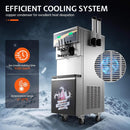Heavy-Duty 45L/H 3-Flavor Dual Compressor Commercial Soft Serve Ice Cream Machine (SAK43195)