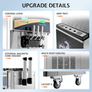 Heavy-Duty 45L/H 3-Flavor Dual Compressor Commercial Soft Serve Ice Cream Machine (SAK43195)