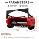 Heavy-Duty 46-Inch Drum Forestry Skid Steer Mulcher Attachment (SAK30495) by SAKSBY WHOLESALE