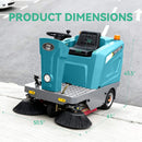 Heavy-Duty 51-Inch Electric Ride-On Floor Industrial Sweeper With Dustbin & Water Tank (SAK69418)