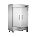 Heavy-Duty 54" Stainless Steel 2-Door Reach-In Upright Commercial Freezer (SAK66598)
