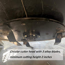 Heavy-Duty 66-Inch Open Front Deck Skid Steer Brush Cutter Attachment With 3 Steel Blades (SAK53108)