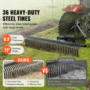 Heavy-Duty 72-Inch 3-Point Tow Behind Tractor Dethatcher Attachment With Steel Tines (SAK79426) by SAKSBY WHOLESALE