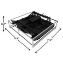 Heavy-Duty 72-Inch Hydraulic Brush Mower Skid Steer Attachment (SAK96502)