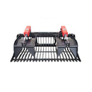 Heavy-Duty 72-Inch Rock Grapple Bucket Skid Steer Attachment With Quick Attach (SAK85019)
