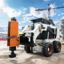 Heavy-Duty 750 FT-LB Hydraulic Skid Steer Pile Hammer Attachment (SAK59134)