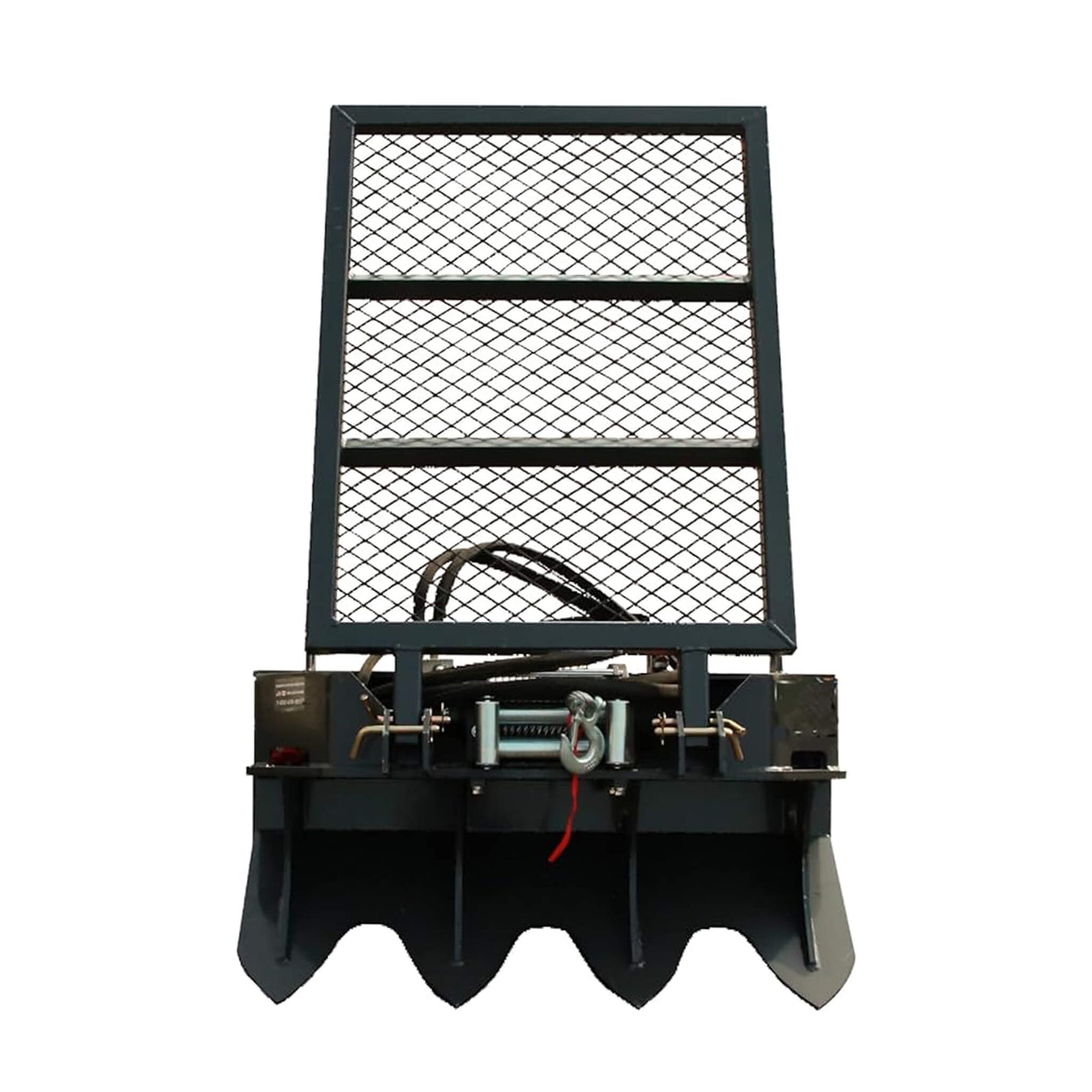 Heavy-Duty 7.5T Forestry Logging Winch Skid Steer Attachment With 100F