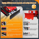 Heavy-Duty 9HP Commercial Remote-Controlled Oil-Electric Hybrid Track Drive With Plow (SAK76425) by SAKSBY WHOLESALE