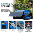 Heavy-Duty 9HP Remote-Controlled Track Gas Lawn Mower With Snow Plow (SAK71268) by SAKSBY WHOLESALE