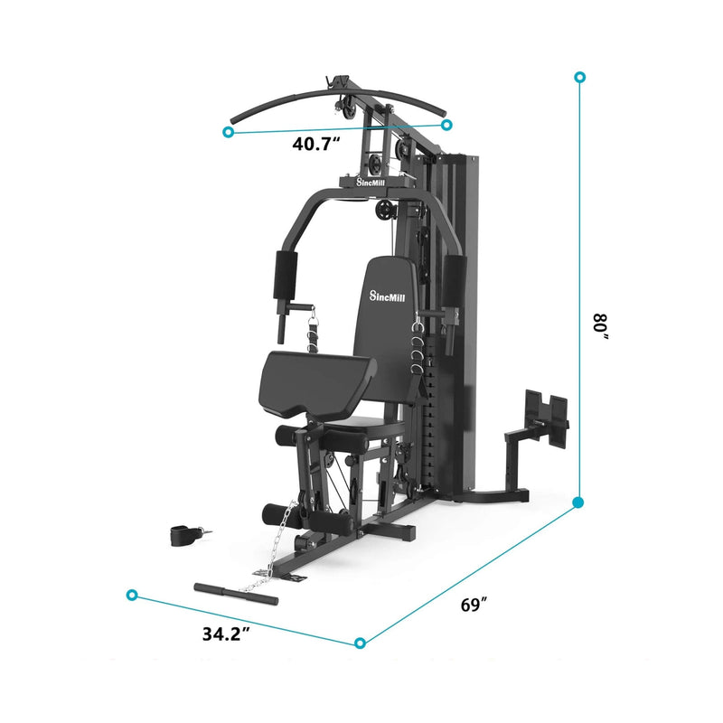 Heavy-Duty All-In-One Home Gym Workout Station For Full Body Strength Training, 150LBS (SAK12959)