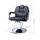 Heavy-Duty All-Purpose Ultra-Comfortable Hydraulic Reclining Barber Chair For Salons And Barber Shops (SAK97418)