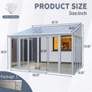 [10X14FT] Alora Lumina Heavy-Duty All-Season Aluminum Alloy Patio Sunroom With 3 Lockable Sliding Doors (SAK62713) by SAKSBY WHOLESALE