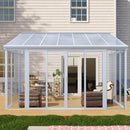 [10X14FT] Alora Lumina Heavy-Duty All-Season Aluminum Alloy Patio Sunroom With 3 Lockable Sliding Doors (SAK62713) by SAKSBY WHOLESALE