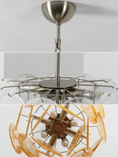 Retro Glass Disc Chandelier