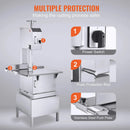 Heavy-Duty Commercial 2200W Electric Meat Bone Saw Cutting Band Machine With 6 Saw Blades (SAK91753) by SAKSBY.com