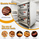 Heavy-Duty Commercial Triple Deck 220V 19.8KW Electric Pizza Oven (SAK56751)
