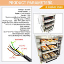 Heavy-Duty Commercial Triple Deck 220V 19.8KW Electric Pizza Oven (SAK56751)