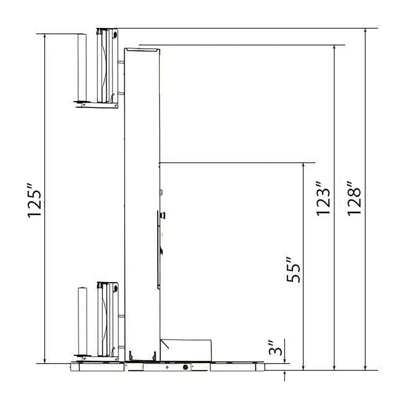 Heavy Duty Commercial Pallet Carousel Shrink Wrapping Skid Turntable Machine (SAK62410)