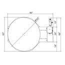 Heavy Duty Commercial Pallet Carousel Shrink Wrapping Skid Turntable Machine (SAK62410)