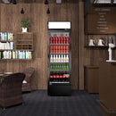 Heavy-Duty Commercial Single Glass Door Refrigerator With LED Lights, 23" (SAK43533)