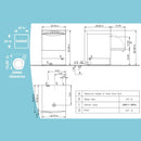 Heavy-Duty Commercial Stainless Steel Undercounter Rack Dishwasher (SAK82046)