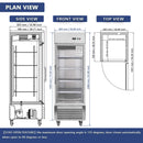 Heavy-Duty Commercial Upright ETL Certified Freezer For Restaurants, Bars, And Supermarkets (SAK01847)