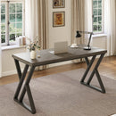 Heavy-Duty Computer Desk, 55" Simple Study Desk Writing Table