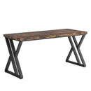 Heavy-Duty Computer Desk, 55" Simple Study Desk Writing Table